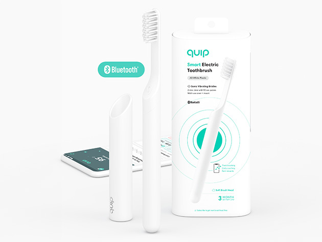 Quip Smart Sonic Toothbrush 4-Pack (Shipping Not Included)