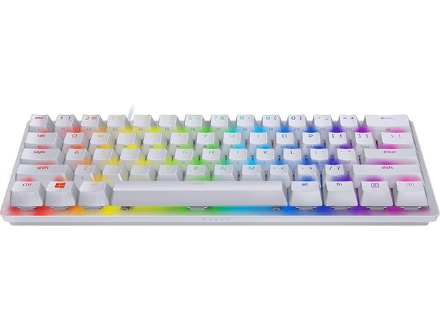 Alexander Graham Bell hand In hoeveelheid Razer Huntsman Mini 60% Gaming Keyboard: Fastest Keyboard Switches Ever -  Mercury White (Refurbished) | StackSocial