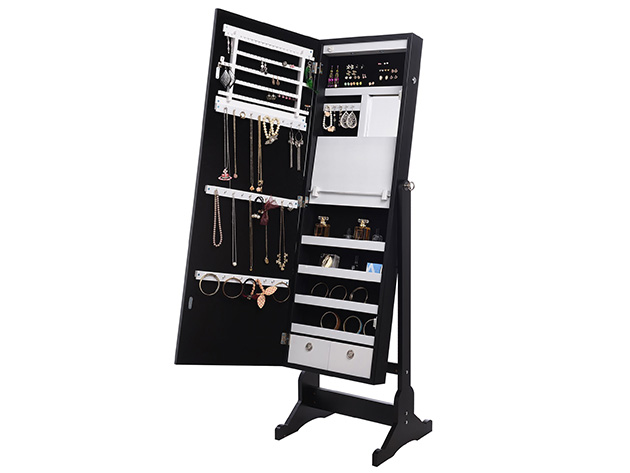 Sparkle Cheval Mirror Jewelry Armoire
