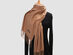 Lavisha Cashmere-Blend Shawl (Coffee)