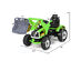 Kids Ride On Excavator Truck 12V Battery Powered Front Loader Digger BlueGreen - Green