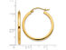 14K Yellow Gold Small Hoop Earrings  3/4 Inch (2.00 mm thick)