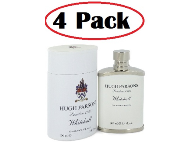 4 Pack of Hugh Parsons Whitehall by Hugh Parsons Eau De Parfum Spray 3.4 oz
