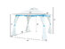 Costway 2 Tier 10'x10' Patio Gazebo Canopy Tent Steel Frame Shelter Awning W/Side Walls White & Blue