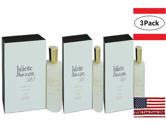 3 Pack Another Oud by Juliette Has a Gun Eau De Parfum spray 3.4 oz for Women