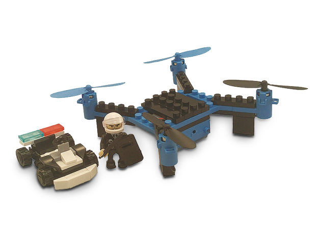 Force Flyers DIY Building Block Drone (Police)