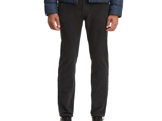 Levi's Men's 502 Taper Corduroy Pants Black Size 31X30
