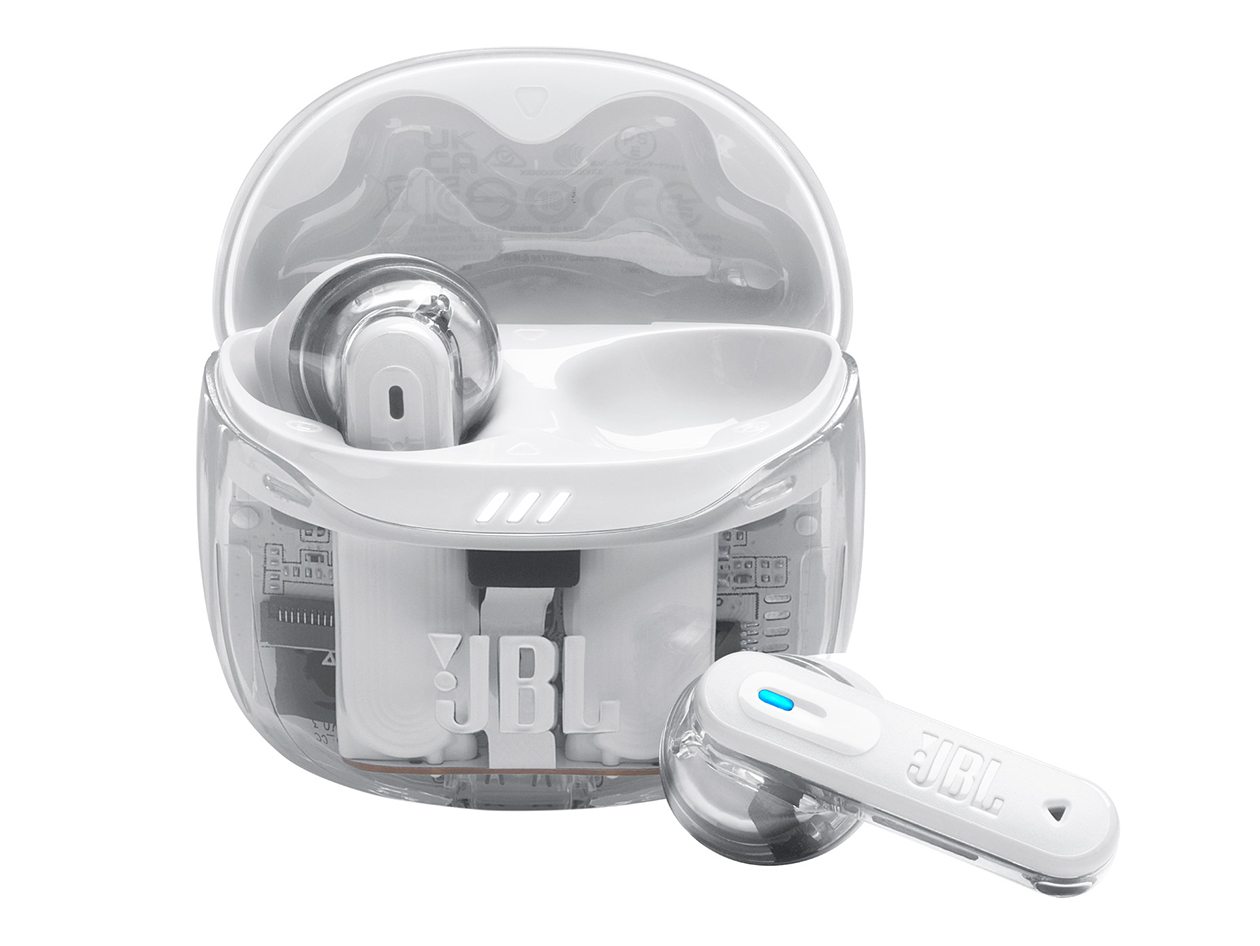 JBL Tune Flex 2 Earbuds - Ghost White (Open Box)