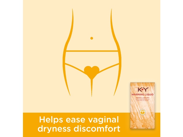 K-Y Warming Liquid Formula, Personal Water Based Natural Feeling Lubricant, 2.5 Ounce