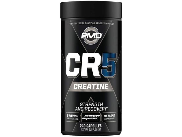 PMD CR5 Creatine Supplement for Maximum Uptake Strength and Recovery, 240 Capsules