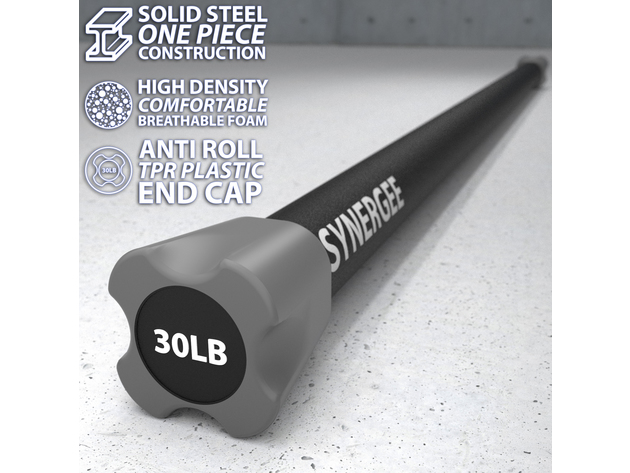 Synergee Weighted Workout Bars - 30lb Single