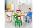 Costway Kids 5 Piece Table Chair Set Pine Wood Multicolor Children Play Room Furniture - Multicolor