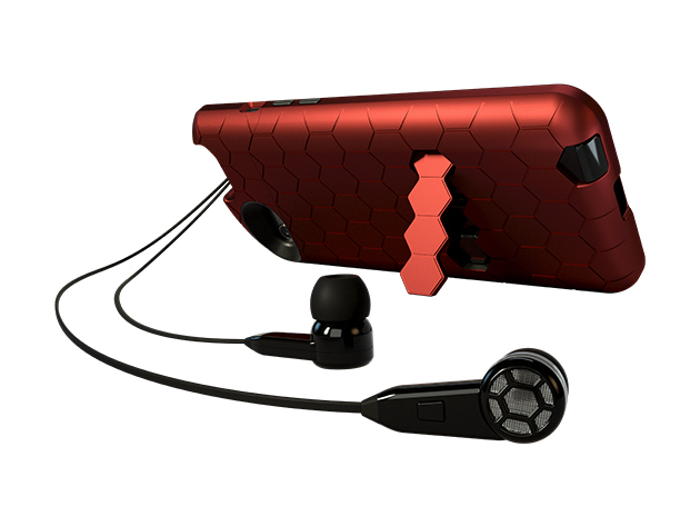 TurtleCell Headphone Case for iPhone 6 (Red)