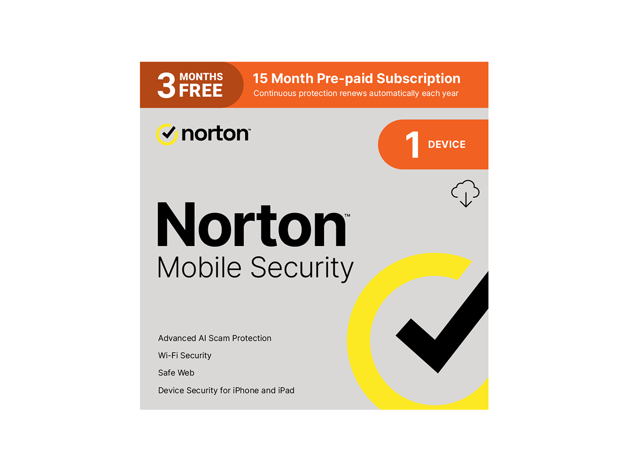 Norton Mobile Security - 1 Device - 15 Month Subscription