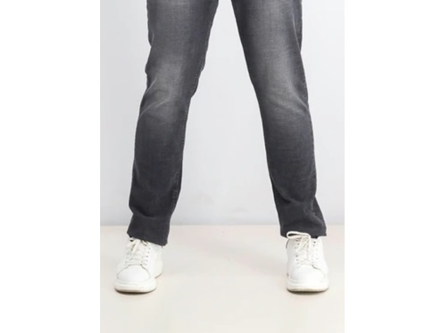 INC International Concepts Men's Stretch Slim Straight Jeans  Black Size 36X34