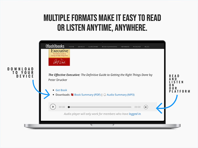 FlashBooks Business Book Summaries: Lifetime Subscription