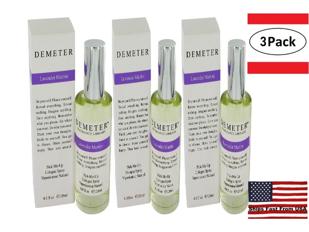3 Pack Demeter Lavender Martini by Demeter Cologne Spray 4 oz for Women