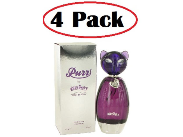4 Pack of Purr by Katy Perry Eau De Parfum Spray 6 oz