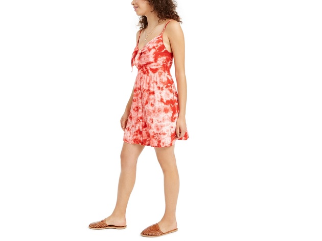 Planet Gold Juniors' Tie-Dye Dress Rosa Size Small