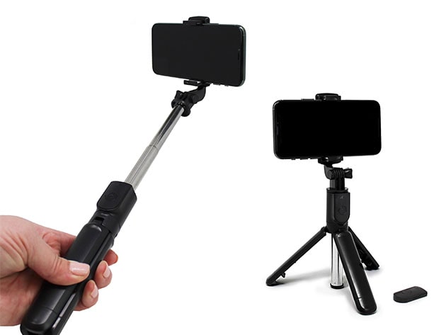 ADURO U-Stream Mini Selfie Stick Tripod with Bluetooth Remote Control