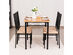 5 Piece Dining Set Wood Metal Table and 4 Chairs Kitchen Breakfast Furniture New 