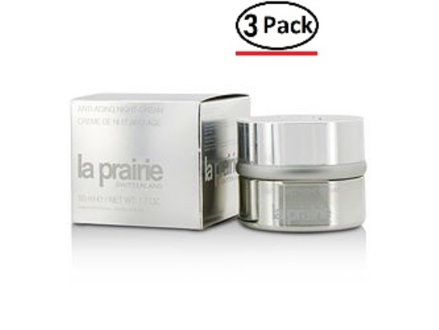 La Prairie by La Prairie Anti Aging Night Cream --50ml/1.7oz for WOMEN ---(Package Of 3)