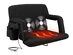 Heated Massage Reclining Stadium Seat with Armrests and Side Pockets (Extra-Wide)