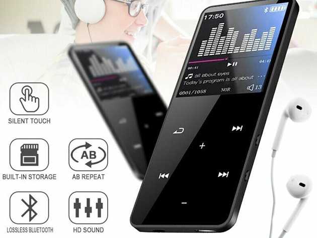 MP3 Player with Bluetooth (16GB) + 64GB TF Card  