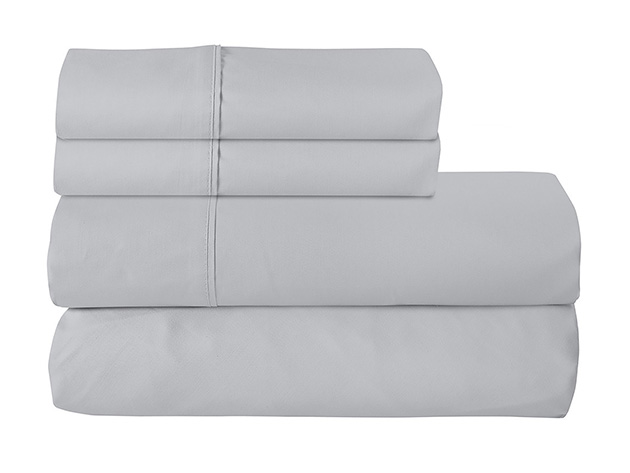 Soft Home 1800 Series Solid Microfiber Ultra Soft Sheet Set (light Grey 