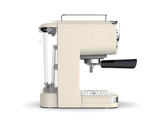 Lafeeca Espresso Machine with Milk Frother Steam Wand (Beige)