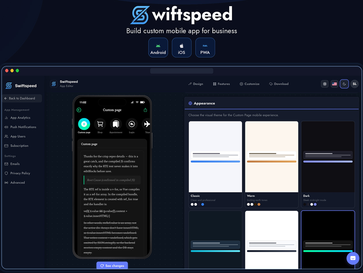 Swiftspeed AI App Builder Pro Plan: 5-Year Subscription
