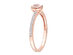 1/2 Carat (ctw) Morganite Heart Promise Ring in 10K Rose Pink Gold with Diamonds - 7