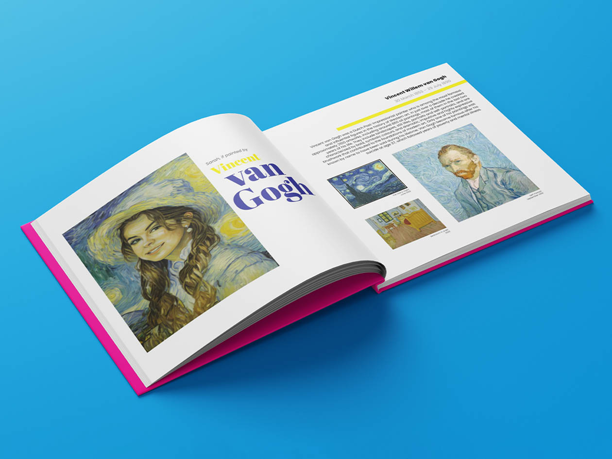 If Famous Artists Painted You - Personalized Book Hardcover (Redemption Voucher)