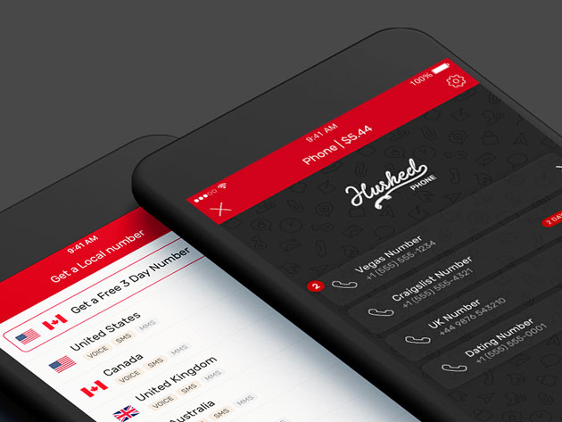 Hushed Private Phone Line: Lifetime Subscription