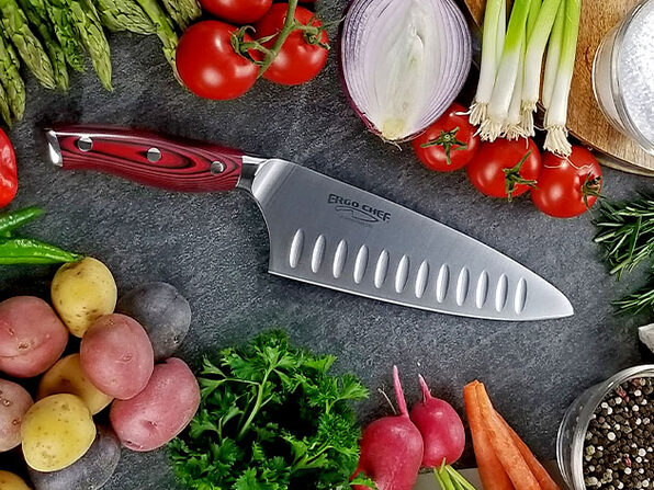 Crimson G10 2pc. Chef & Paring Knife Set - Ergo Chef Knives