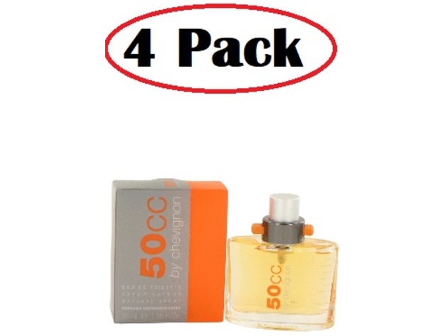 4 Pack of Chevignon 50cc by Chevignon Eau De Toilette Spray 1.66 oz