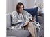 Serta Fleece Electric Heated Warming Snuggler Cape Wrap Gray - Gray