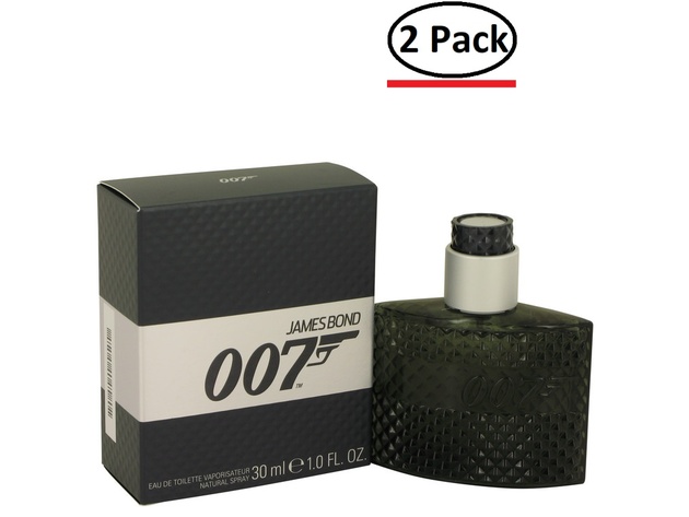 007 by James Bond Eau De Toilette Spray 1 oz for Men (Package of 2)
