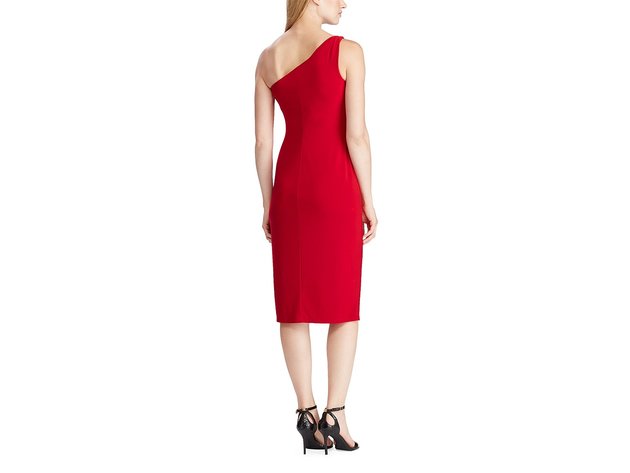 Lauren Ralph Lauren Women's One-Shoulder Cocktail Dress Red Size 12 |  StackSocial