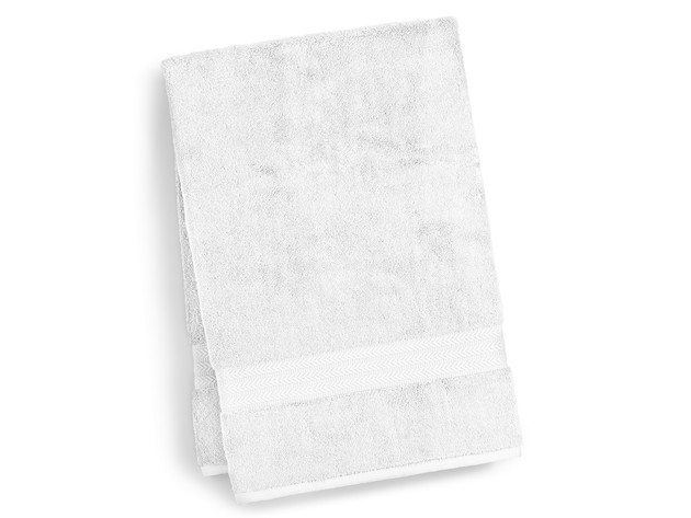 Hotel Collection Finest Elegance Luxuriously Soft Bath Towel, 30 Inches x 56 Inches, White