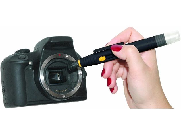 Xit Group XTLCP High Quality 2 In 1 Optical Lens Cleaning Pen with Brush and Spray, Black