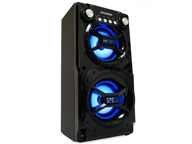 Sylvania SP328 Black Portable Bluetooth Speaker