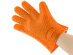 Heat Resistant Silicone Grilling Glove (Orange)