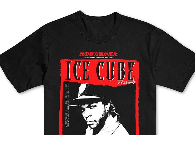 Ice Cube Kanji Men's Graphic T-Shirt Black Size Medium