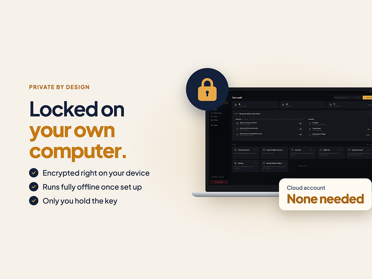 LegacyLocked Digital Estate Planning Vault: Lifetime Subscription