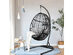 Costway Hammock Chair with Stand Hanging Cushioned Swing Egg Chair - Black