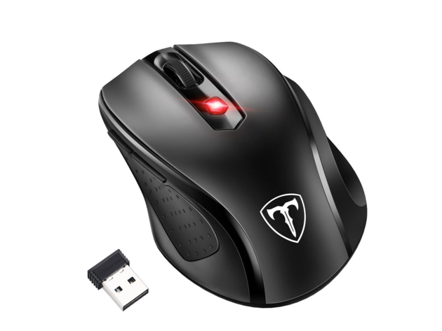 VicTsing 2.4Ghz Wireless Full Size 6 Button Ergonomic Mouse (adjustable DPI up to 2400)