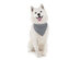 2 Pack Qraftsy Dog Cotton Bandana Scarf Triangle Bibs for Any Size Puppies, Dogs and Cats - Grey