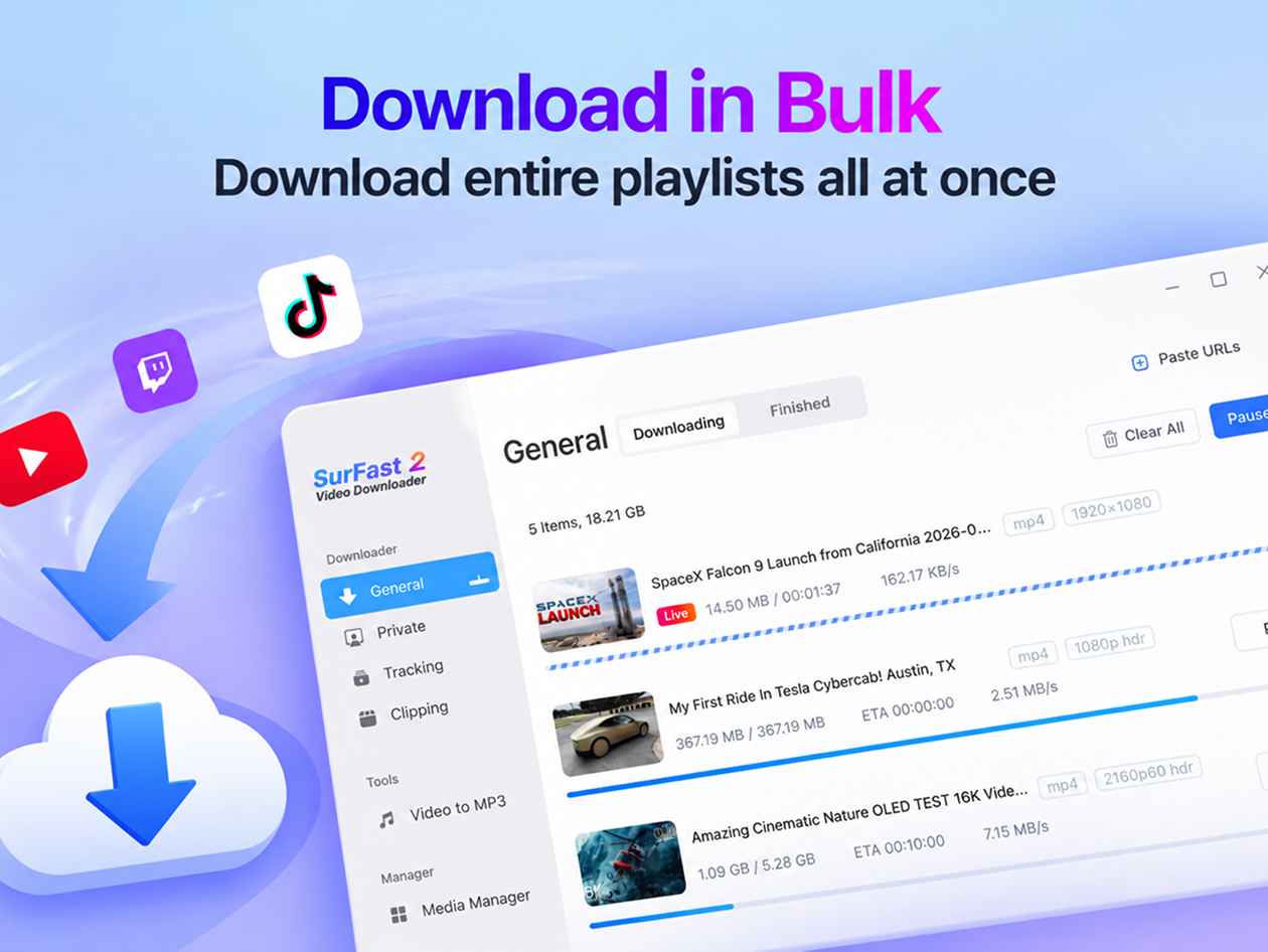SurFast Video Downloader: Lifetime Subscription (2-Mac)