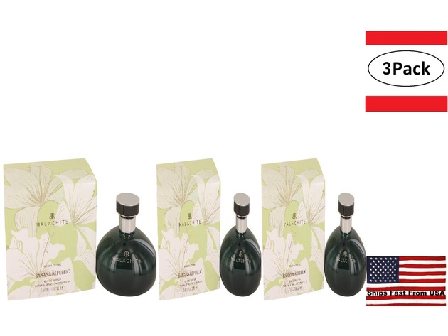 3 Pack Banana Republic Malachite by Banana Republic Eau De Parfum Spray (Special Edition) 3.4 oz for Women